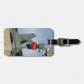 ネ van de keuken キ (Fox) met Key in Mouth Bagagelabel (Voorkant horizontaal)