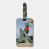 ネ van de keuken キ (Fox) met Key in Mouth Bagagelabel (Achterkant verticaal)