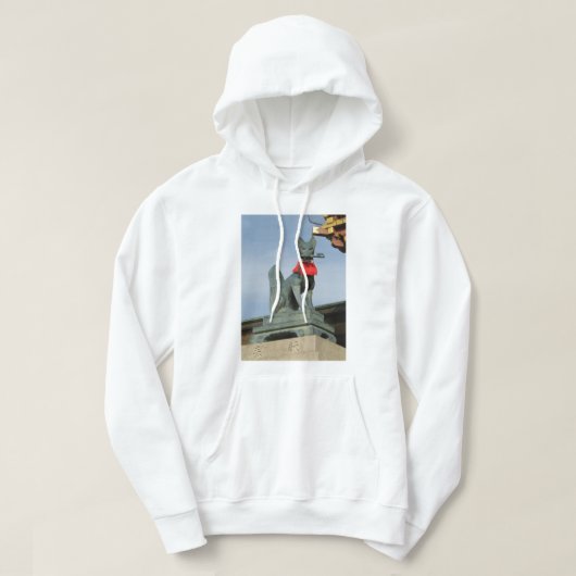 ネ van de keuken キ (Fox) met Key in Mouth Hoodie (Design voorkant)