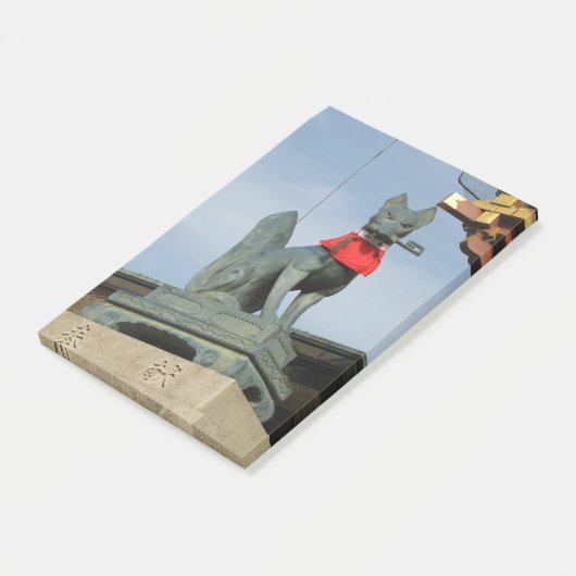 ネ van de keuken キ (Fox) met Key in Mouth Post-it® Notes (Schuin)