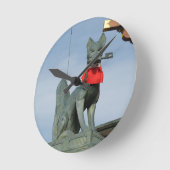 ネ van de keuken キ (Fox) met Key in Mouth Ronde Klok (Hoek)