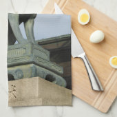 ネ van de keuken キ (Fox) met Key in Mouth Theedoek (Quarter Fold)