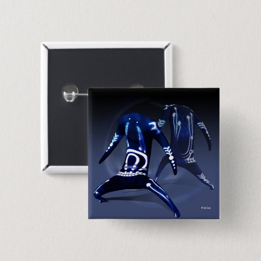 ノ ク ト VIERKANTE BUTTON 5,1 CM (Voorkant /achterkant)