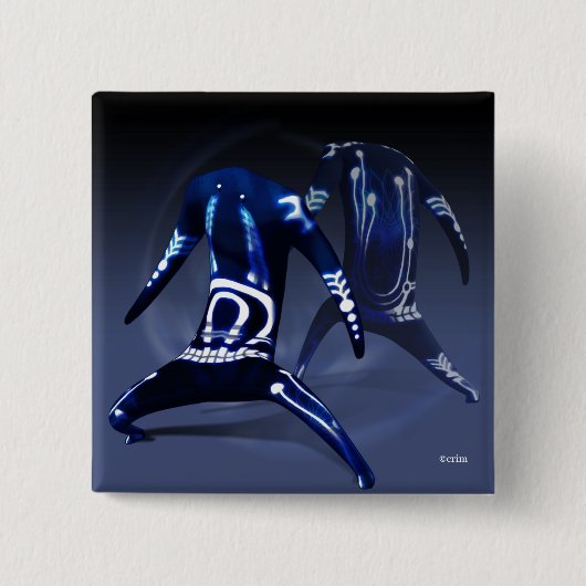 ノ ク ト VIERKANTE BUTTON 5,1 CM (Voorkant)