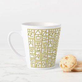 ハングル金色 LATTE MOK