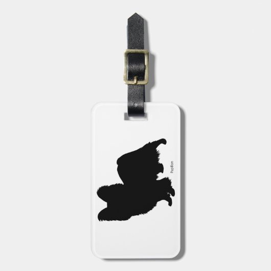 パピヨン ラゲージタグ Papillon Luggage tag Bagagelabel (Voorkant verticaal)