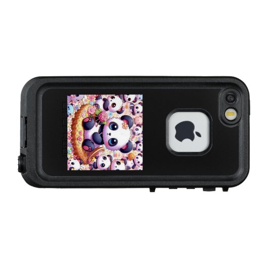 パンダくん大ファミリー LifeProof iPhone HOESJE (Achterkant (horizontaal))