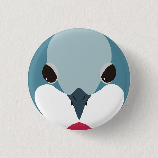 ヒムネバト-Luzon Bleeding-heart Ronde Button 3,2 Cm (Voorkant)