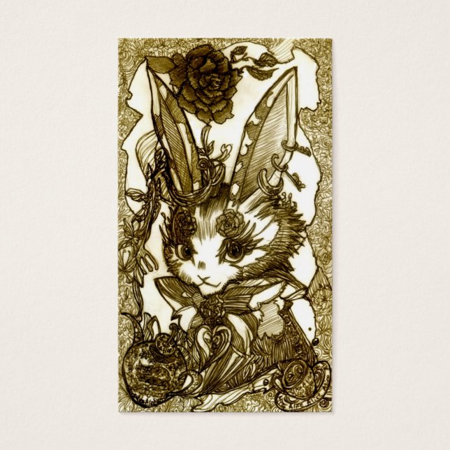 ピアスウサギ VISITEKAARTJE (Voorkant)