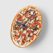 ピザ 壁掛け時計 pizza Wall clock Ronde Klok (Hoek)