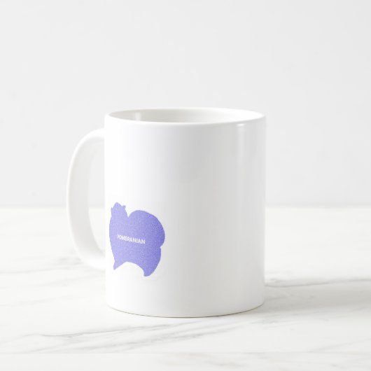 ピンクとブルーのポメラニアン KOFFIEMOK (Voorkant links)