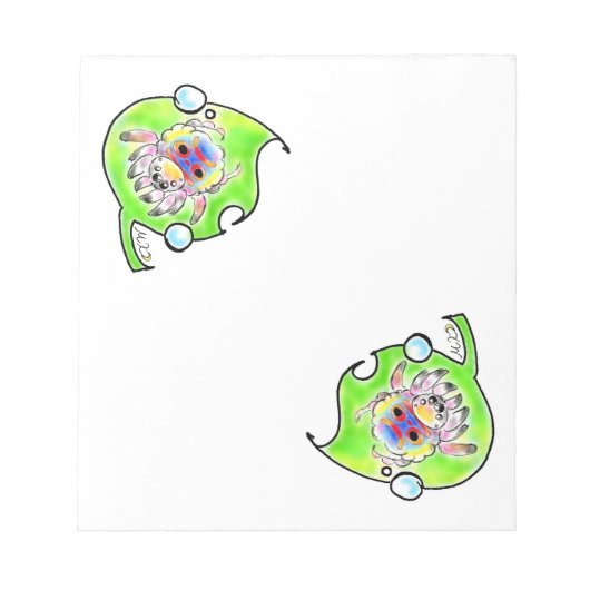 ピーコックスパイダーちゃん NOTITIEBLOK (Voorkant)