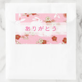 ピ ン "サ"桜"と"ウ" RECHTHOEKIGE STICKER (Tas)