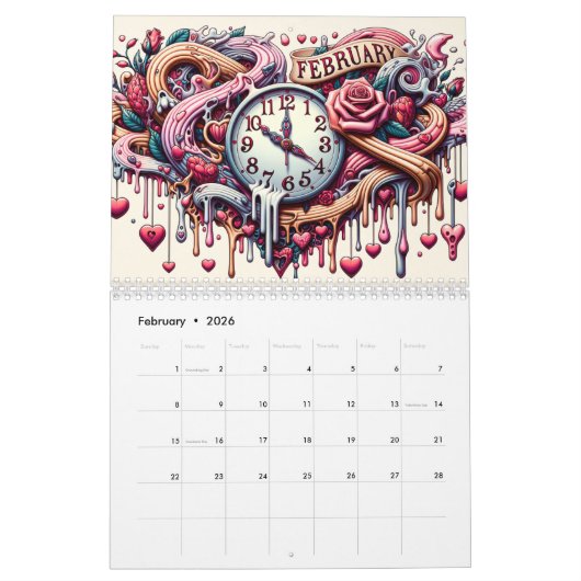 ファンタジーと段階：夢のような12ヶ月 KALENDER (Feb 2026)