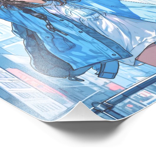 【フォロワー5万人記念】限定ポスター｜寿司娘 GenerativeAI Foto Afdruk (Hoek)