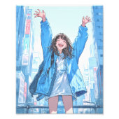 【フォロワー5万人記念】限定ポスター|寿司娘 GenerativeAI Foto Afdruk (Voorkant)