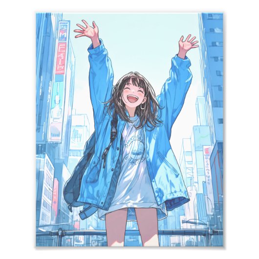 【フォロワー5万人記念】限定ポスター｜寿司娘 GenerativeAI Foto Afdruk (Voorkant)