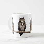 フクロウのマグカップ KOFFIEMOK (Voorkant links)