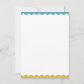 フラットカード バースデー Birthday Card -Blue-footed Boody- (Achterkant)