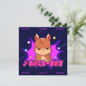 フリーカード|VACHABORG グッズ「♪ めいくのーのいず」 招待状 KAART (Staand voorkant)