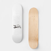 フー - ピンクの猫 ブラック - Foo! Black Version - Pink kitty Skateboard (Voorkant)