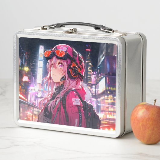 ブリキ缶バッグ｜VACHABORG グッズ「ピンクメカニカルガールの探検」 (In situ)