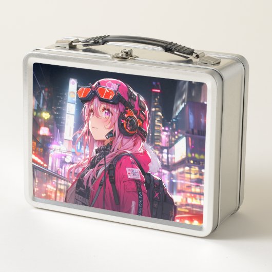 ブリキ缶バッグ｜VACHABORG グッズ「ピンクメカニカルガールの探検」 (Voorkant)