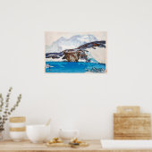 ブ ラ イ ホ ン, Breithorn, Hiroshi Yoshida, Woodcut Poster (Keuken)