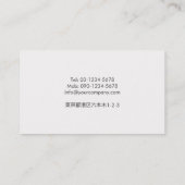 プ ロ op ン, メラカ op eenのマ visitekaartje (Achterkant)