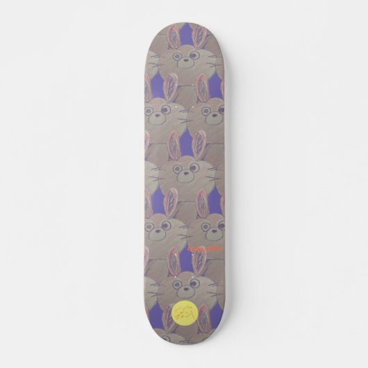 ベイブオンスケイト-pastel-シリーズ Crazy rabbit Persoonlijk Skateboard (Voorkant)