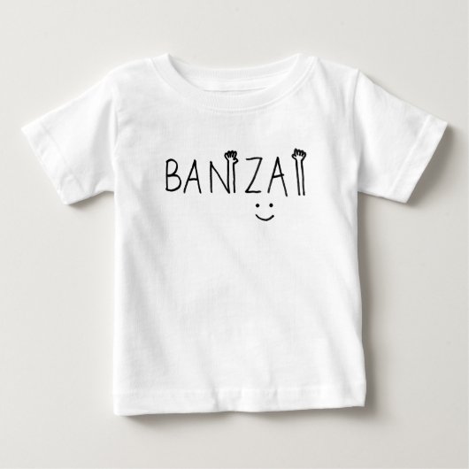 ベビーTシャツ banzai (Voorkant)