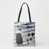 ボーダーコリー 犬 いぬ オリジナルバック TOTE BAG (Voorkant)