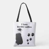 ボーダーコリー 犬 いぬ オリジナルバック TOTE BAG (Achterkant)