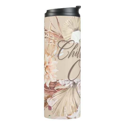 ボーホーフラワーサーマルタンブラー THERMOSBEKER (Gedraaid links)