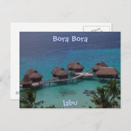 ボ ラ ラ 島 BRIEFKAART (Voorkant / Achterkant)