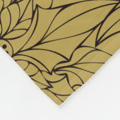 ポインセチアと赤い靴。からし色 FLEECE DEKEN (Hoek)