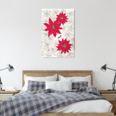 ポインセチアと赤い靴。オフホワイト CANVAS AFDRUK (Insitu (Slaapkamer))