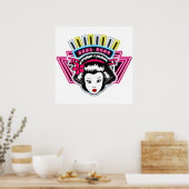 ポ ー 60 cm×60 cm poster (Keuken)