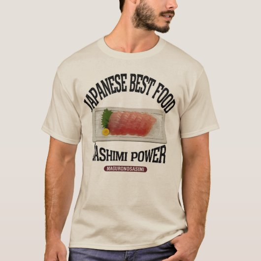 マグロの刺身(ビンテージ風) T-SHIRT (Voorkant)