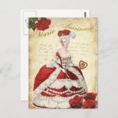 マリーアントワネットのポストカード、ヴァレンタイン・レッドー絵葉書 BRIEFKAART (Voorkant / Achterkant)