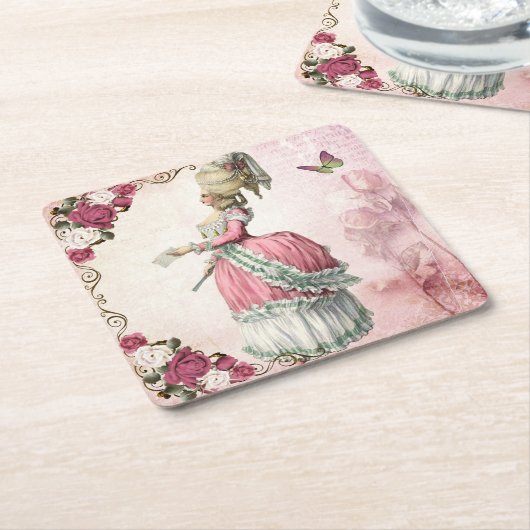 マリーアントワネット・ローズコースターC KARTONNEN ONDERZETTERS (Schuin)