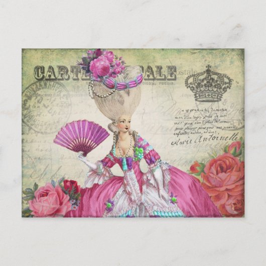 マリーアンワ ネ ッ ト の ポ ス ト カ ー ド 王 冠 ー 絵 葉 書 グ リ ー ント BRIEFKAART (Voorkant)