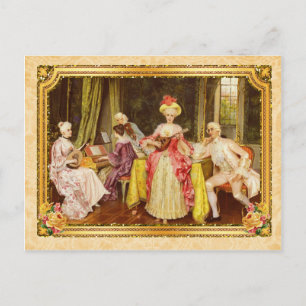 マリーアンワ ネ ッ ト の ポ ス ト カ ー ド 音 楽 レ ッ ス ン ー 絵 葉 書ト BRIEFKAART