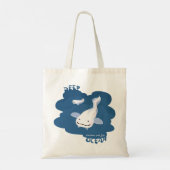 【 マ op ネ op アナ op mariana snailvis tote bag (Achterkant)
