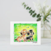 ミニチュアダック ス フ ン ト ち ゃ んvoordrachtshalve briefkaart (Staand voorkant)