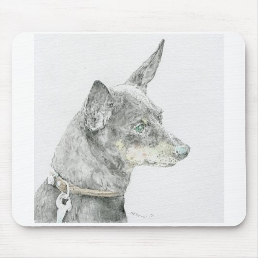 ミニチュアピンシャーマウスパッド MUISMAT (Voorkant)