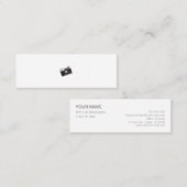 ミニマムでシンプルな名刺 ビジネスカード カメラ MINI VISITEKAARTJE (Voorkant / Achterkant)