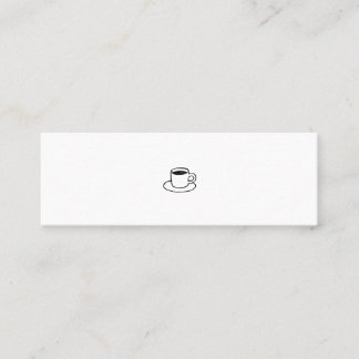 ミニマムでシンプルな名刺 ビジネスカード コーヒー MINI VISITEKAARTJE