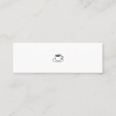 ミニマムでシンプルな名刺　ビジネスカード　コーヒー MINI VISITEKAARTJE (Voorkant)