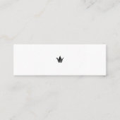 ミニマムでシンプルな名刺　ビジネスカード　和 japanese 折り鶴 paper crane mini visitekaartje (Voorkant)